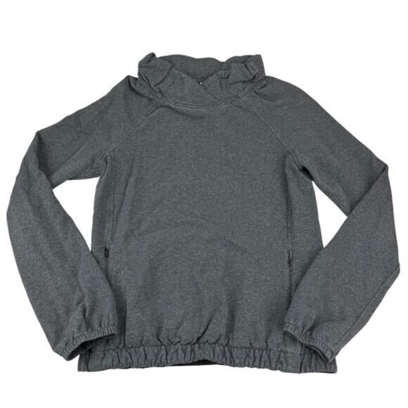 Lululemon After All Pullover In Heathered Black Size 4 - Picture 6 of 11